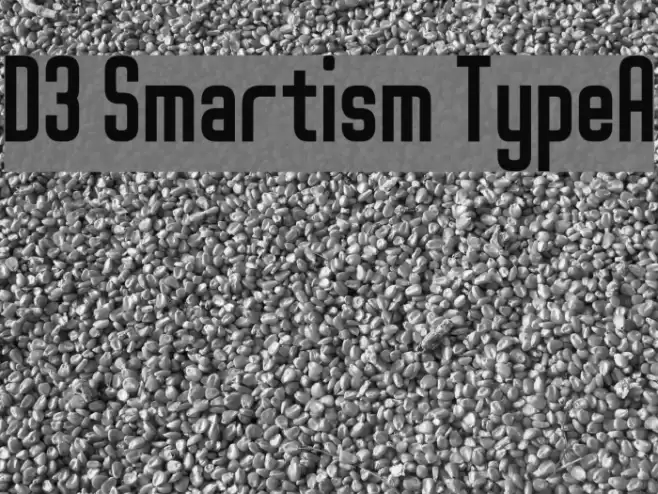 D3 Smartism TypeA Font examples