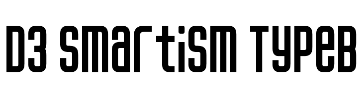 D3 Smartism TypeB  Frei Schriftart Herunterladen