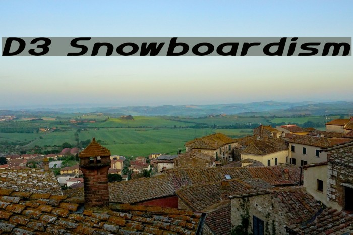 D3 Snowboardism Font examples