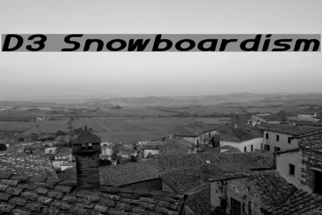 D3 Snowboardism Fonte examples
