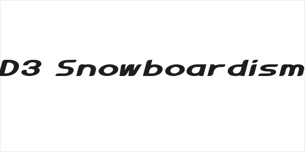 D3 Snowboardism Logo