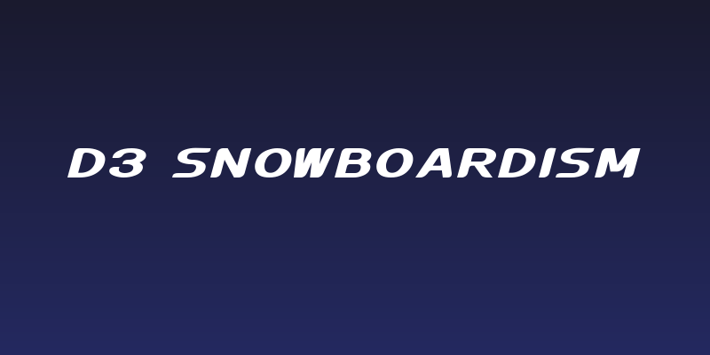 D3 Snowboardism Social Header
