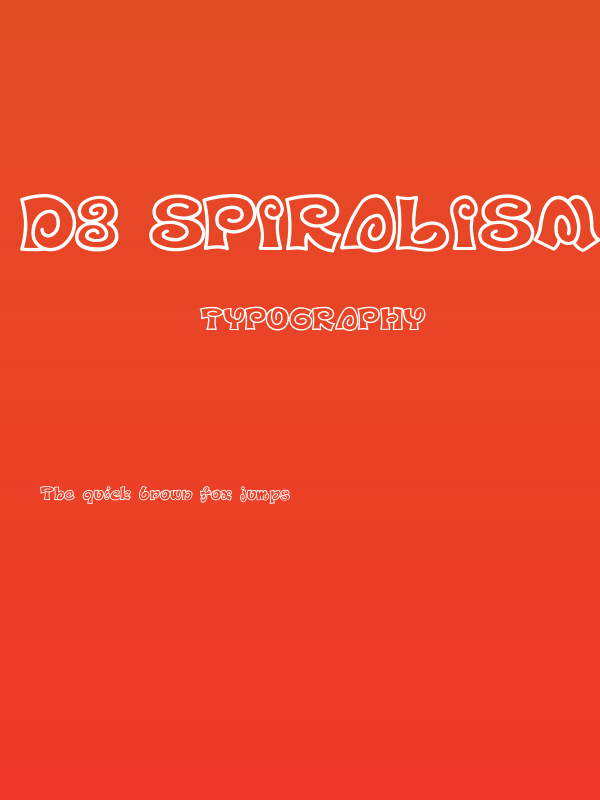 D3 Spiralism Outline Poster