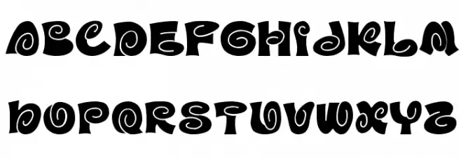D3 Spiralism 字体 大写