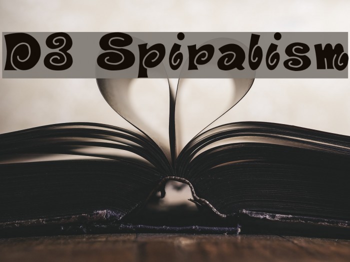 D3 Spiralism Font examples