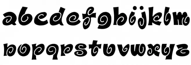 D3 Spiralism Font LOWERCASE