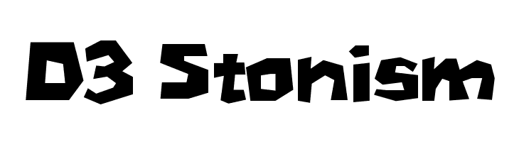 D3 Stonism  フリーフォントのダウンロード