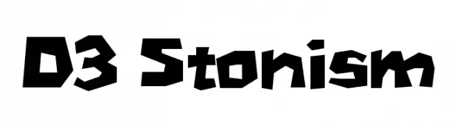D3 Stonism  フリーフォントのダウンロード