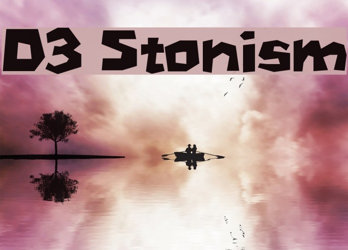 D3 Stonism Font examples