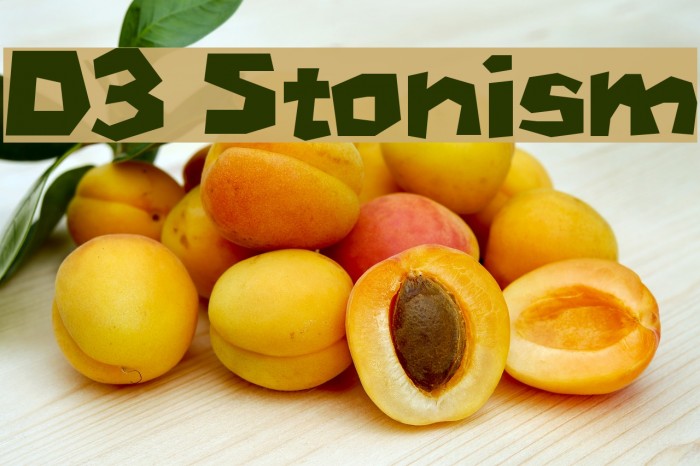 D3 Stonism Font examples