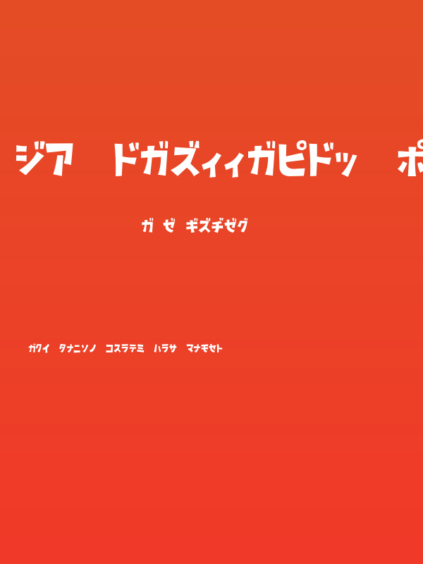 D3 Streetism Katakana Poster
