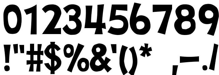 D3 Streetism Font OTHER CHARS