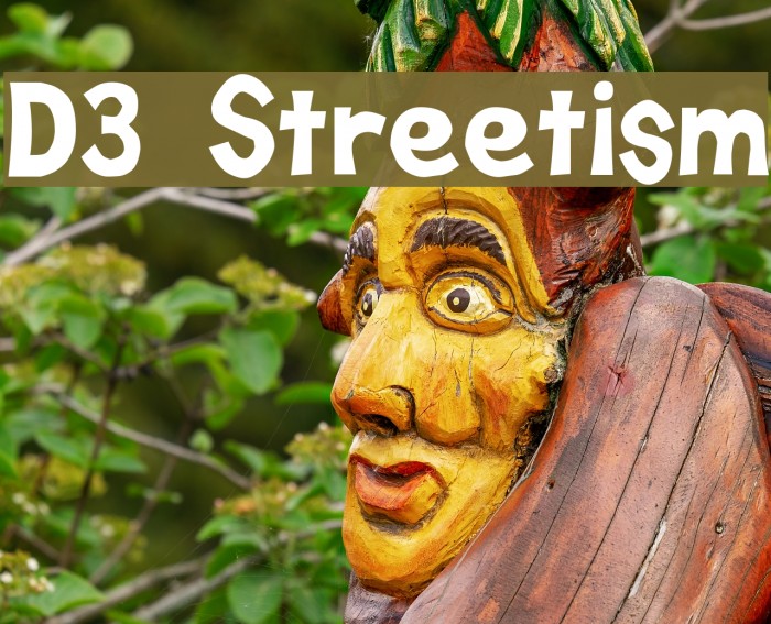 D3 Streetism Font examples