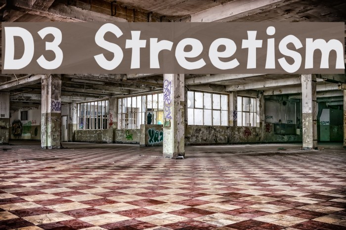D3 Streetism Font examples