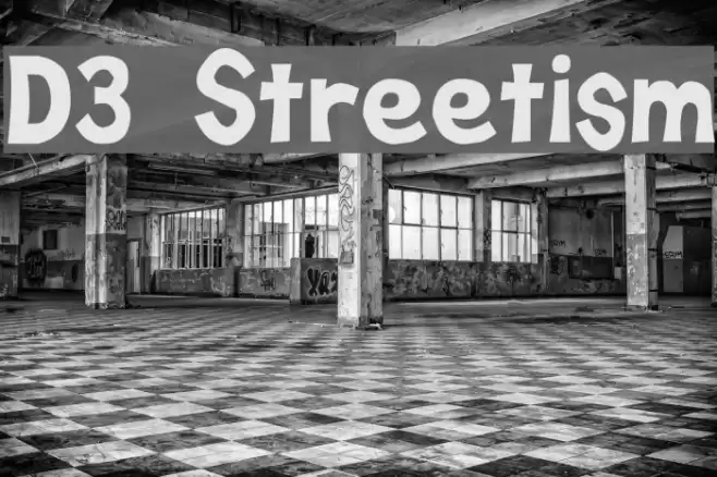 D3 Streetism Font examples