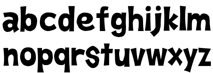 D3 Streetism Font LOWERCASE