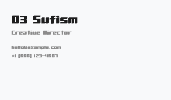D3 Sufism Business Card