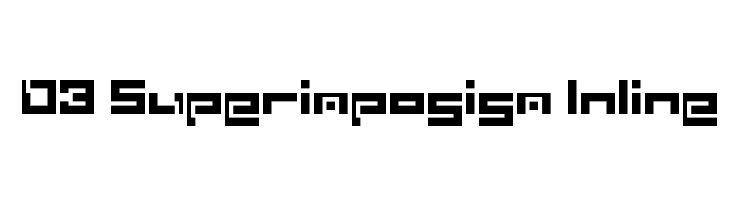 D3 Superimposism Inline Font
