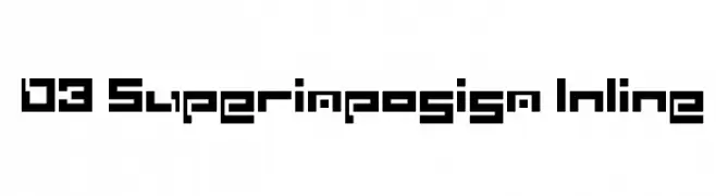 D3 Superimposism Inline  フリーフォントのダウンロード