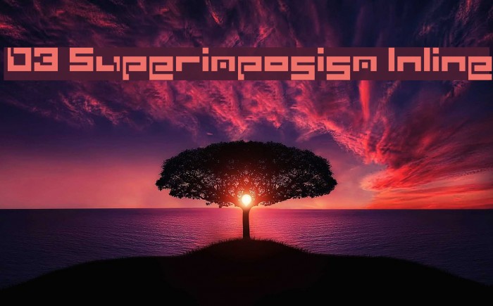 D3 Superimposism Inline Font examples