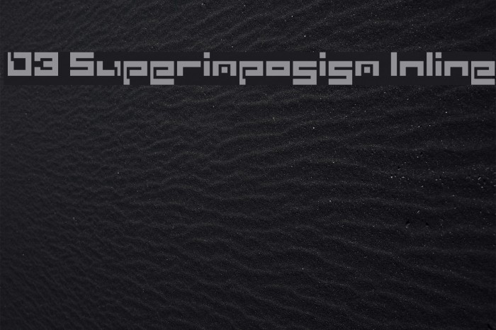D3 Superimposism Inline Font examples