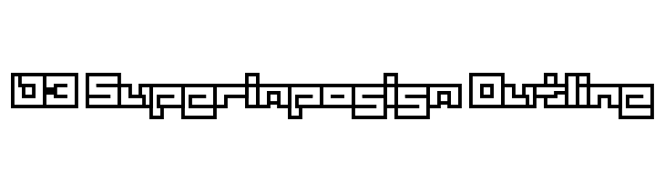 D3 Superimposism Outline  baixar fontes gratis