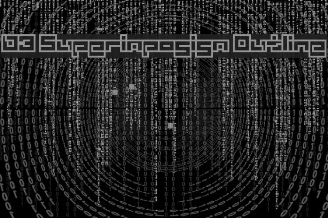 D3 Superimposism Outline Font examples