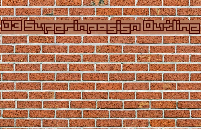 D3 Superimposism Outline Font examples