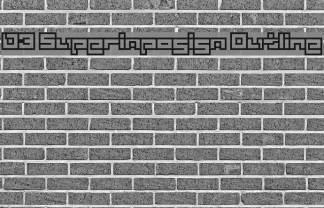 D3 Superimposism Outline Font examples
