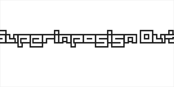 D3 Superimposism Outline Logo