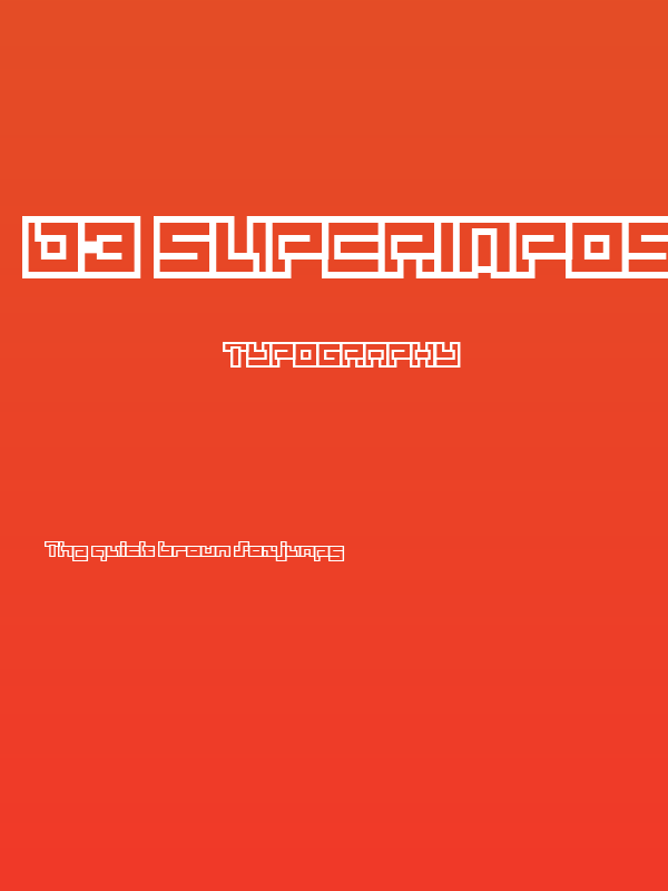 D3 Superimposism Outline Poster