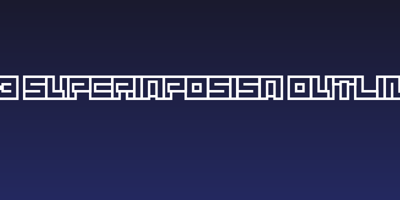 D3 Superimposism Outline Social Header
