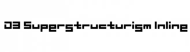 D3 Superstructurism Inline  Скачать бесплатные шрифты