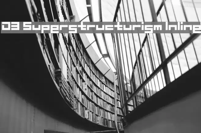 D3 Superstructurism Inline Font examples