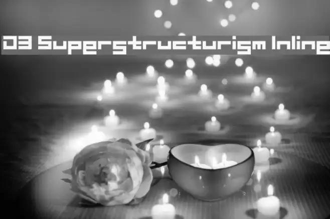 D3 Superstructurism Inline Font examples