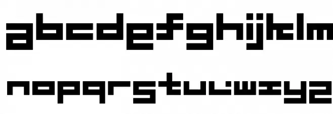 D3 Superstructurism Inline Font LOWERCASE