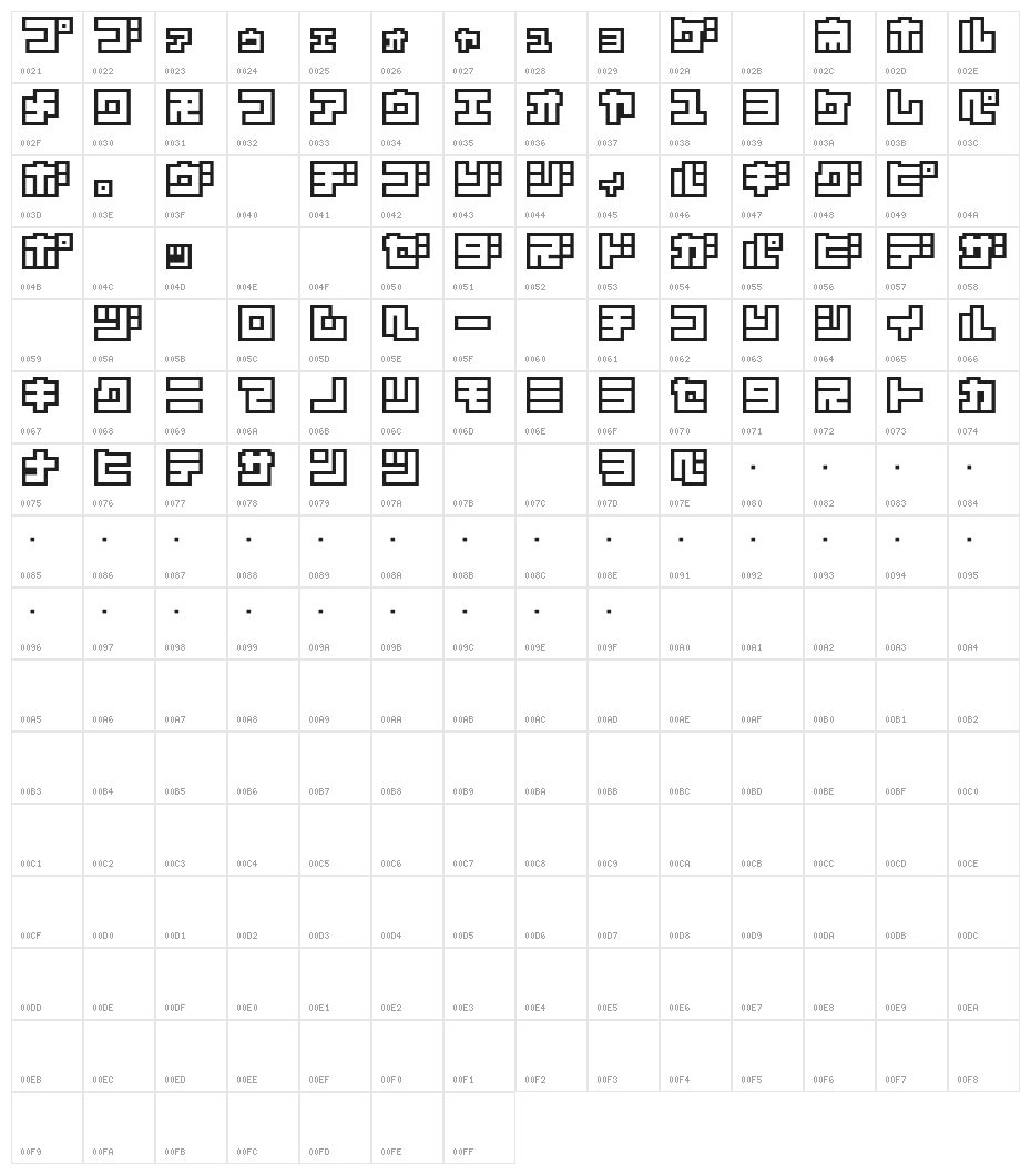 D3 Superstructurism Kat_Out Character Map