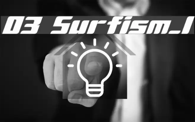 D3 Surfism_I Schriftart examples