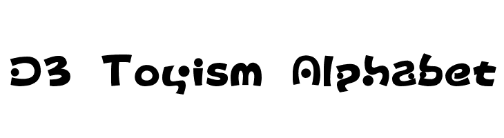 D3 Toyism Alphabet  Frei Schriftart Herunterladen