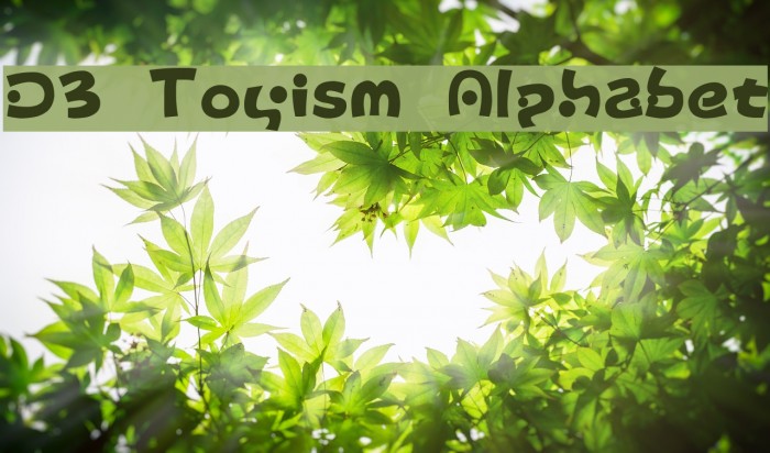 D3 Toyism Alphabet Font examples