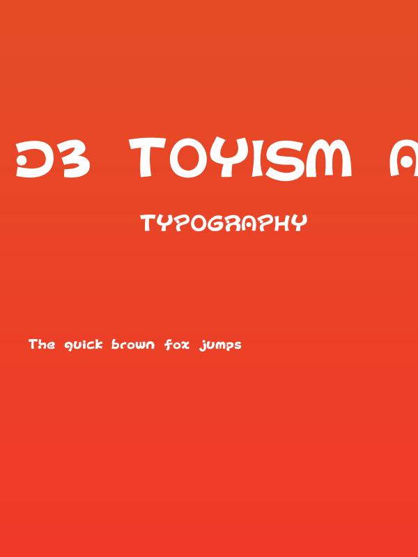 D3 Toyism Alphabet Poster