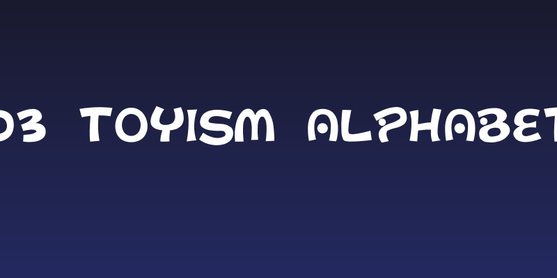 D3 Toyism Alphabet Social Header