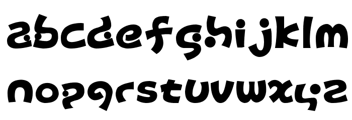 D3 Toyism Alphabet Font LOWERCASE