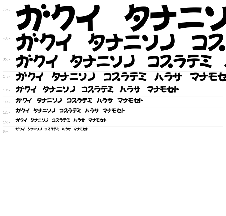 D3 Toyism Katakana Waterfall