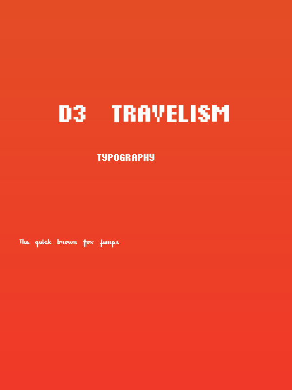 D3 Travelism Poster