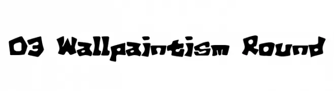 D3 Wallpaintism Round  Frei Schriftart Herunterladen