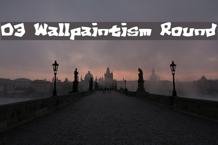 D3 Wallpaintism Round Font examples