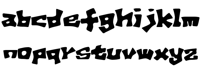 D3 Wallpaintism Round Font LOWERCASE