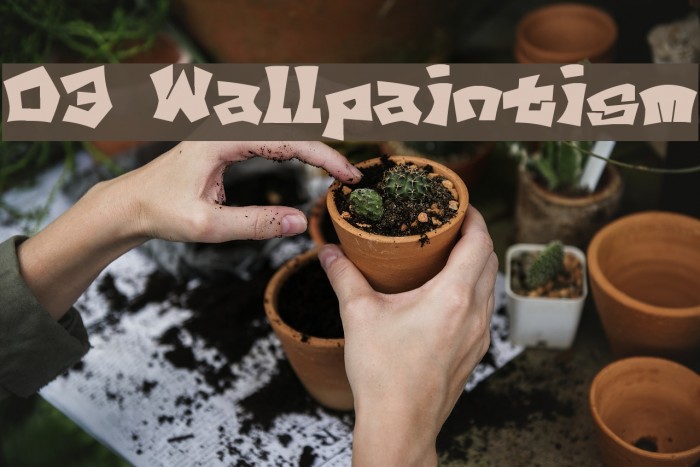 D3 Wallpaintism Font examples