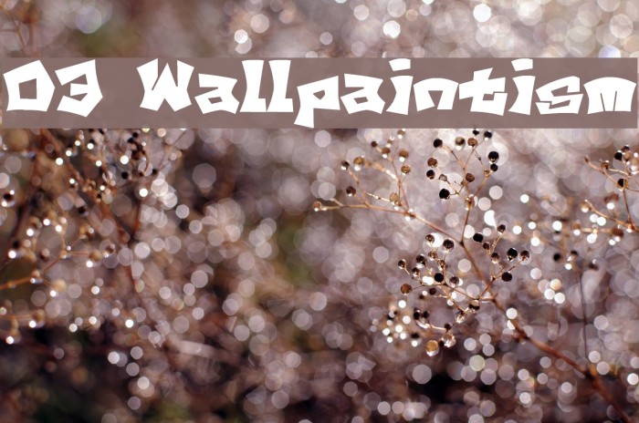 D3 Wallpaintism Font examples